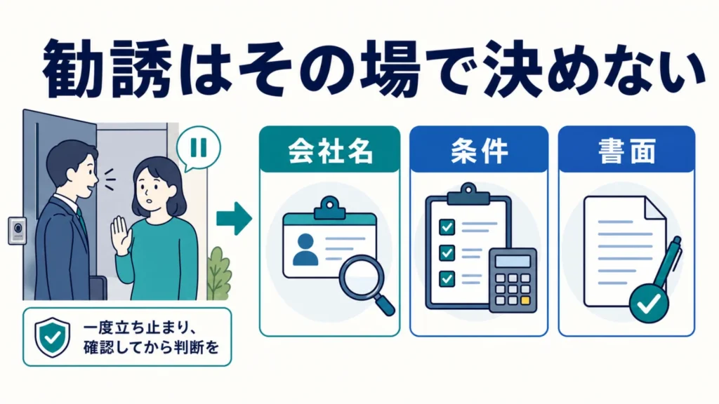 NURO光の勧誘は悪質？訪問・電話の手口と断り方・対処法の要点を整理した図解