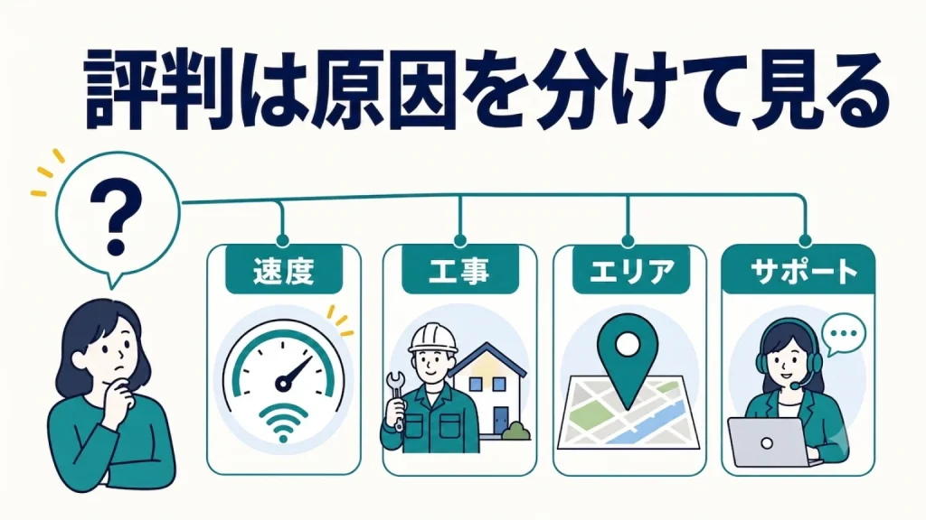 NURO光の評判は悪い？実態を徹底調査！の要点を整理した図解